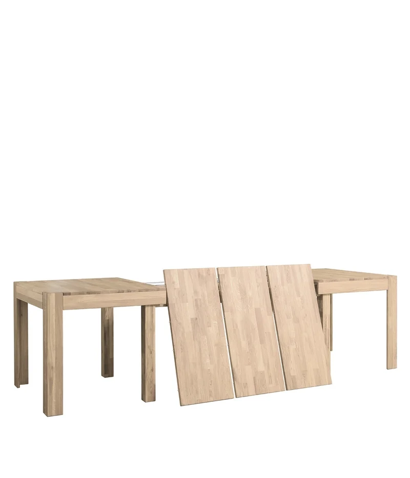 Table à manger extensible en chêne massif XL - NordicStory