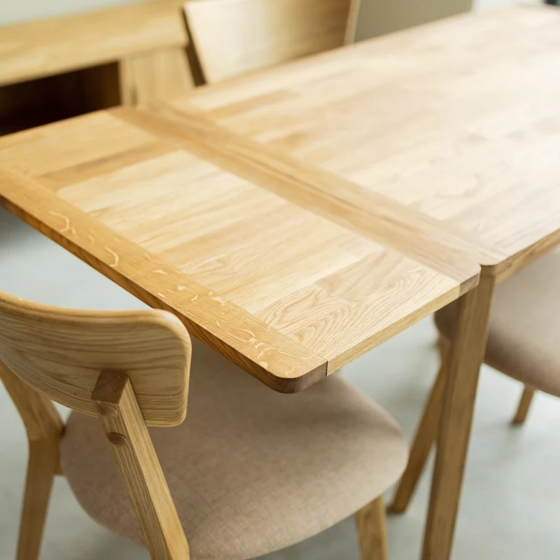 Table à manger extensible en chêne massif Mini 1 - NordicStory
