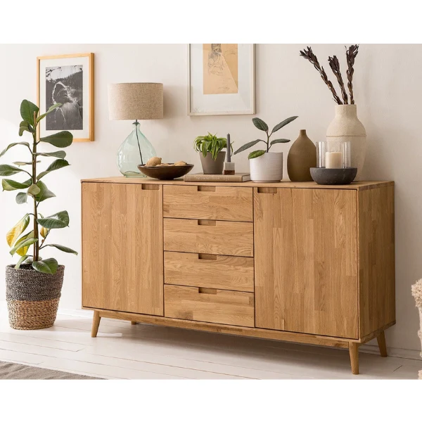 Buffet en bois massif de chêne Escandi 3 - NordicStory