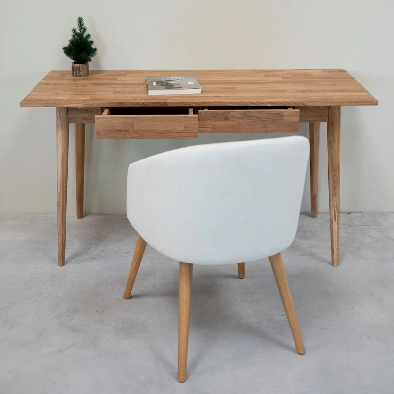 Bureau en bois massif de chêne Escandi 1 - NordicStory