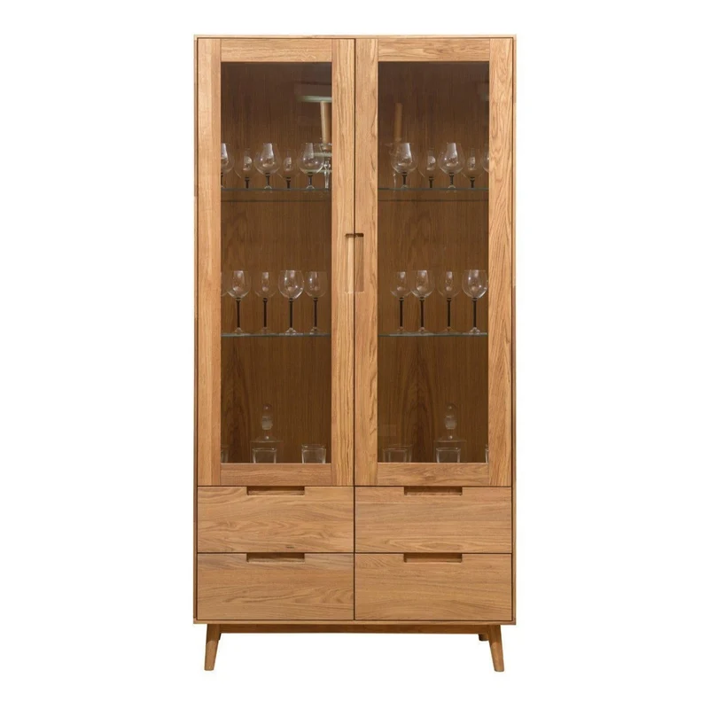 Vitrine en bois massif de chêne Escandi 2 - NordicStory
