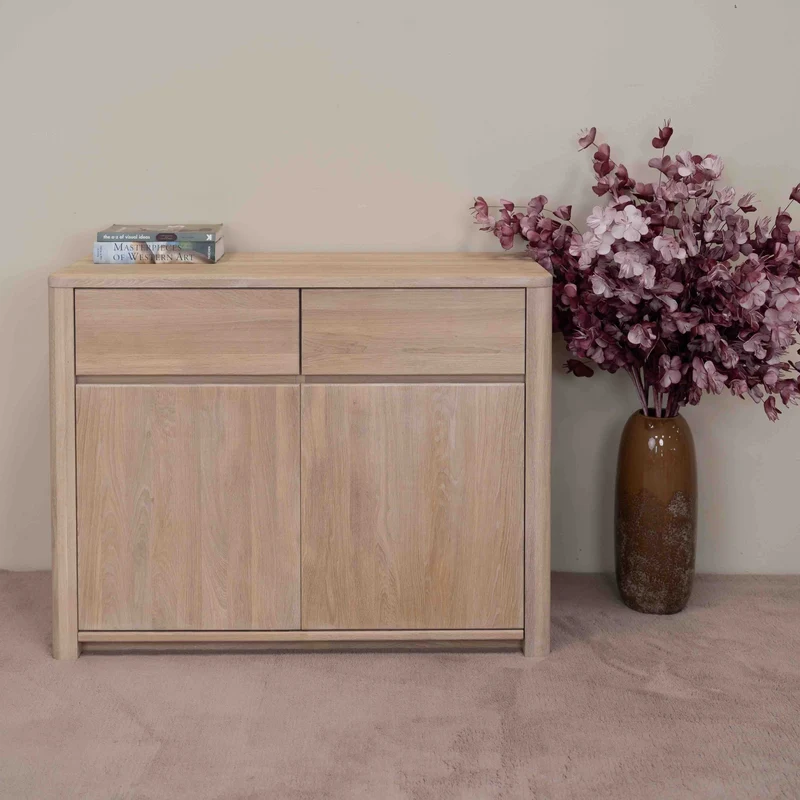 Buffet commode en bois massif de chêne Elsa 2 - NordicStory