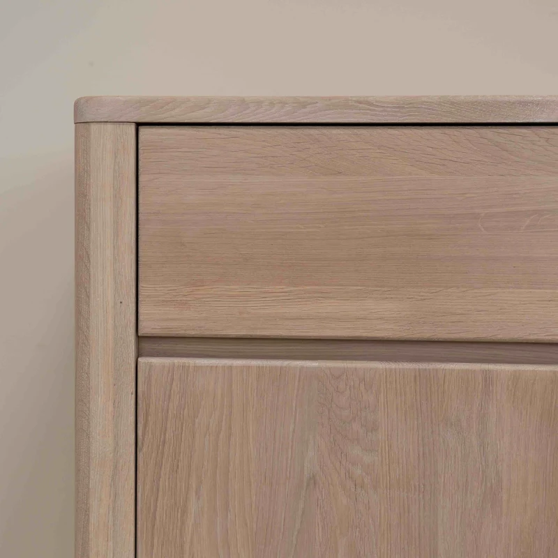 Buffet commode en bois massif de chêne Elsa 2 - NordicStory