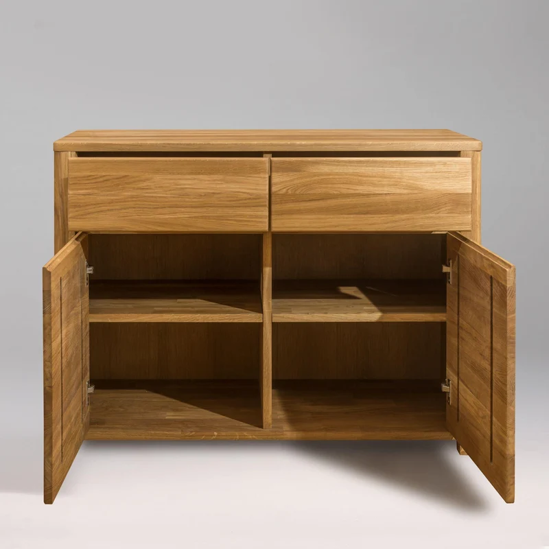 Buffet commode en bois massif de chêne Elsa 2 - NordicStory