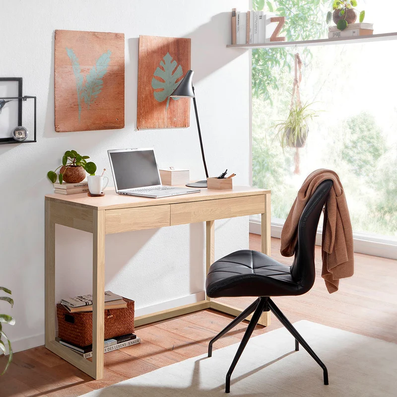 Bureau console en bois massif de chêne Danemark - NordicStory