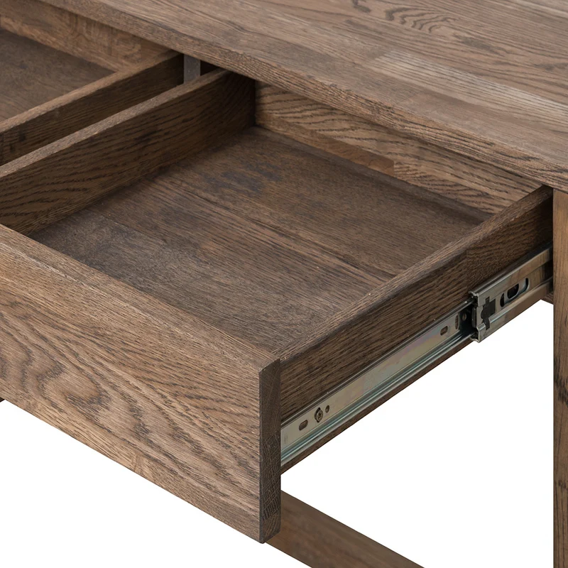 Bureau console en bois massif de chêne Danemark - NordicStory