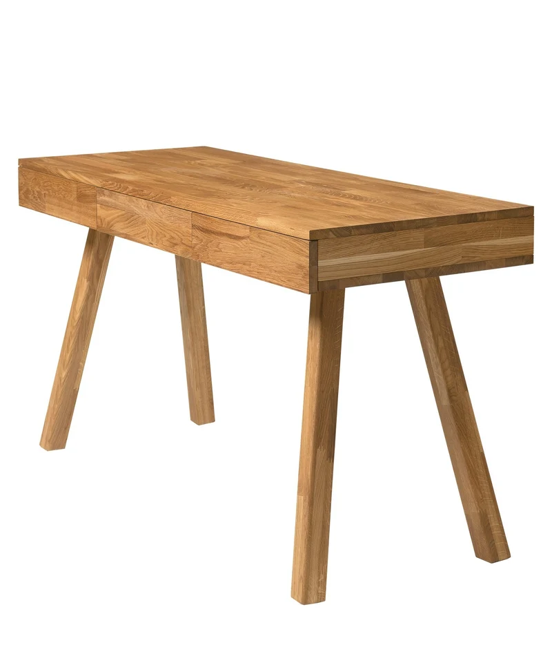 Bureau console en bois massif de chêne Einstein I - NordicStory