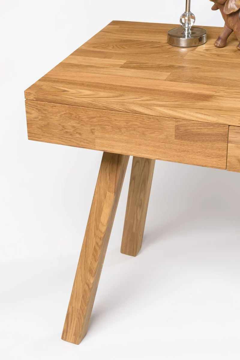 Bureau console en bois massif de chêne Einstein I - NordicStory