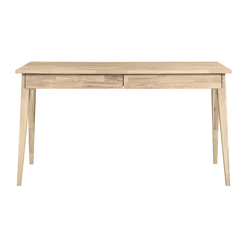 Bureau console en bois massif de chêne Berg - NordicStory