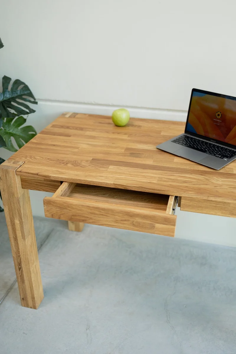 Bureau console en bois massif de chêne Royal - NordicStory