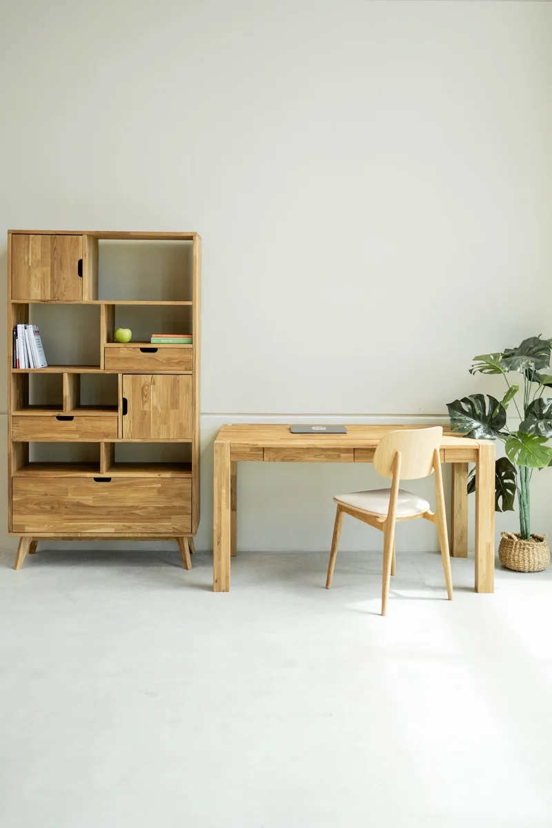 Bureau console en bois massif de chêne Royal - NordicStory