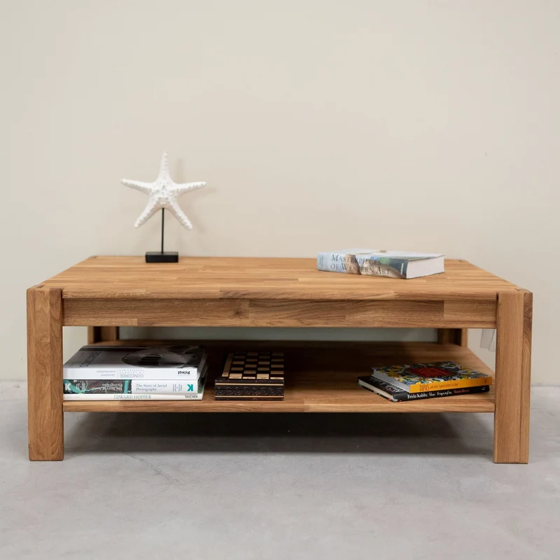 Table basse en bois massif de chêne Mauritz 4 - NordicStory