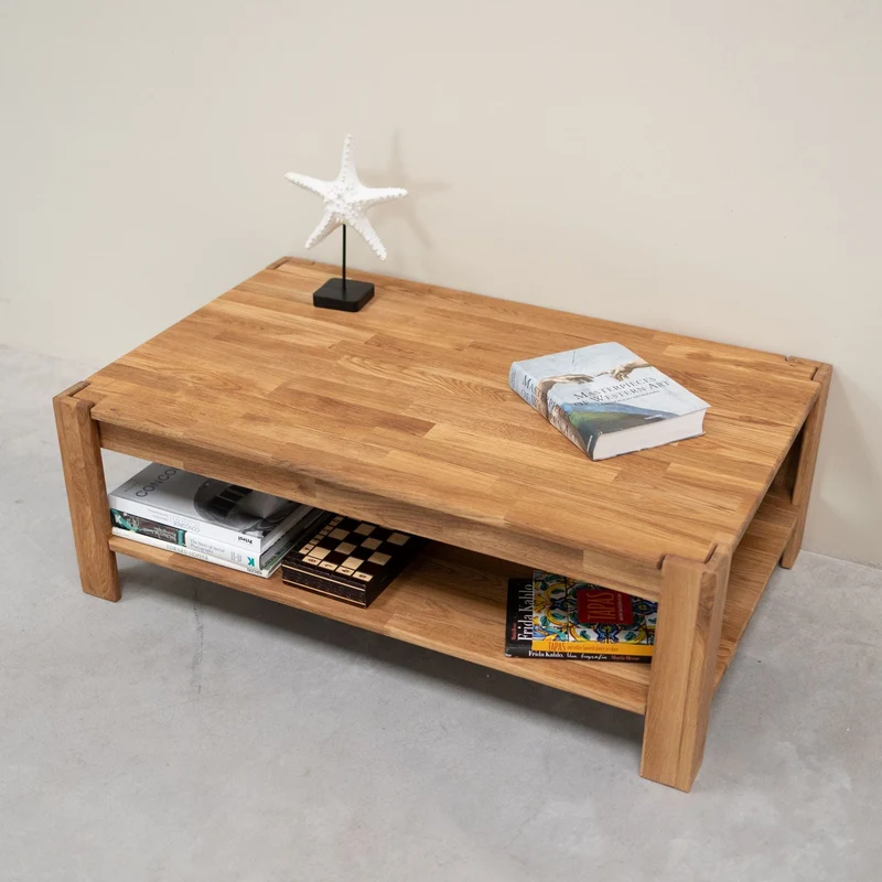 Table basse en bois massif de chêne Mauritz 4 - NordicStory