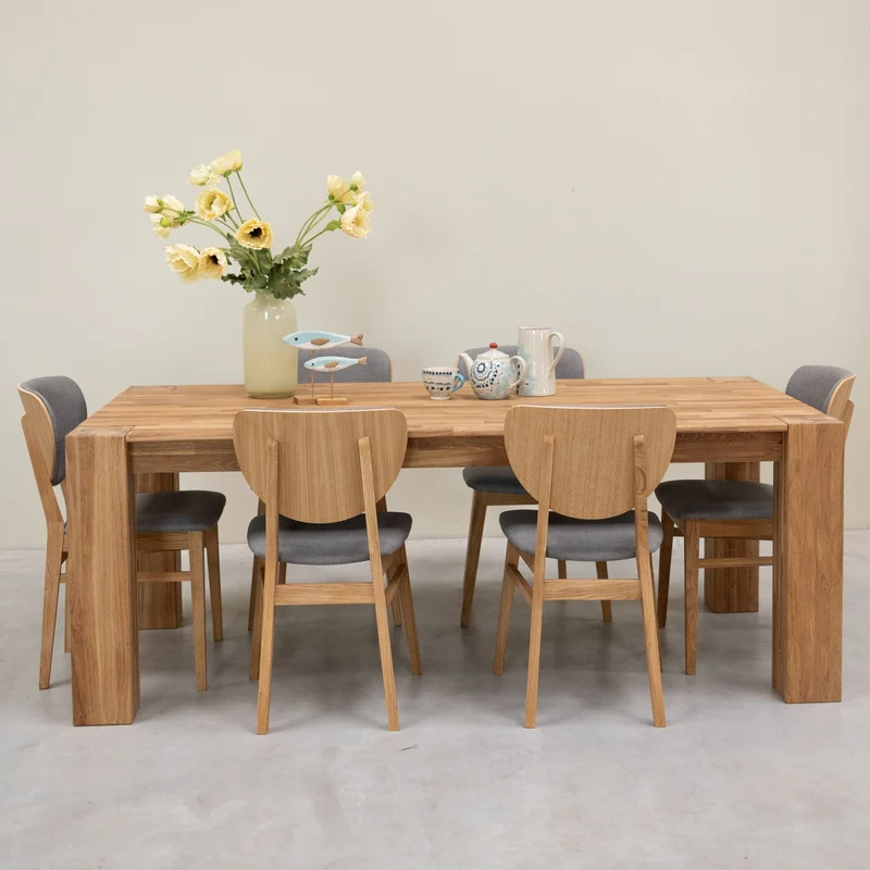 Table à manger en bois massif de chêne Mauritz 3 - NordicStory