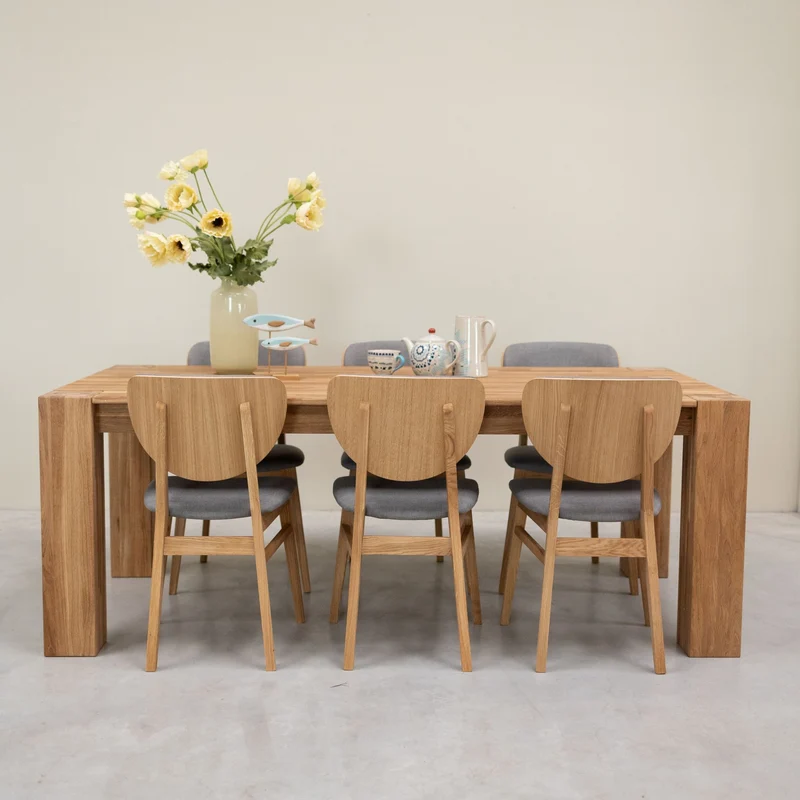 Table à manger en bois massif de chêne Mauritz 3 - NordicStory
