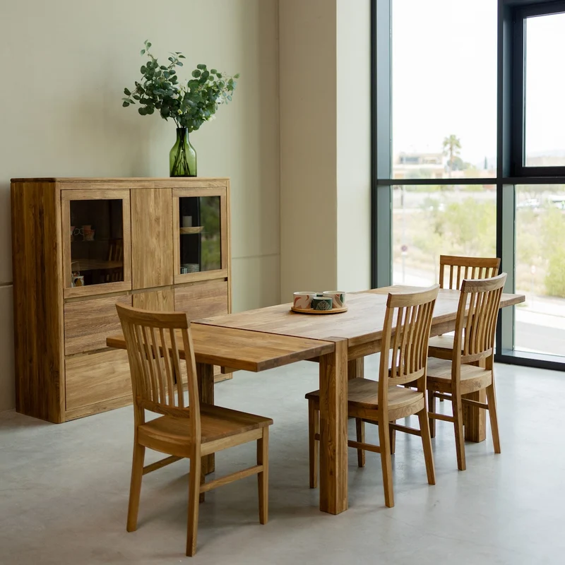 Table à manger extensible en chêne massif Mauritz 1 - NordicStory
