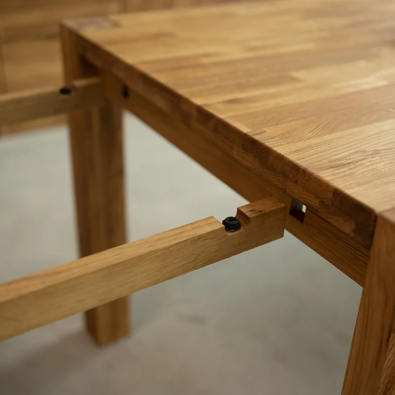 Table à manger extensible en chêne massif Mauritz 1 - NordicStory