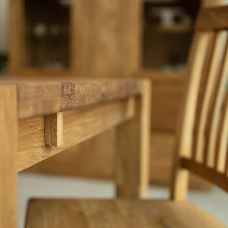 Table à manger extensible en chêne massif Mauritz 1 - NordicStory