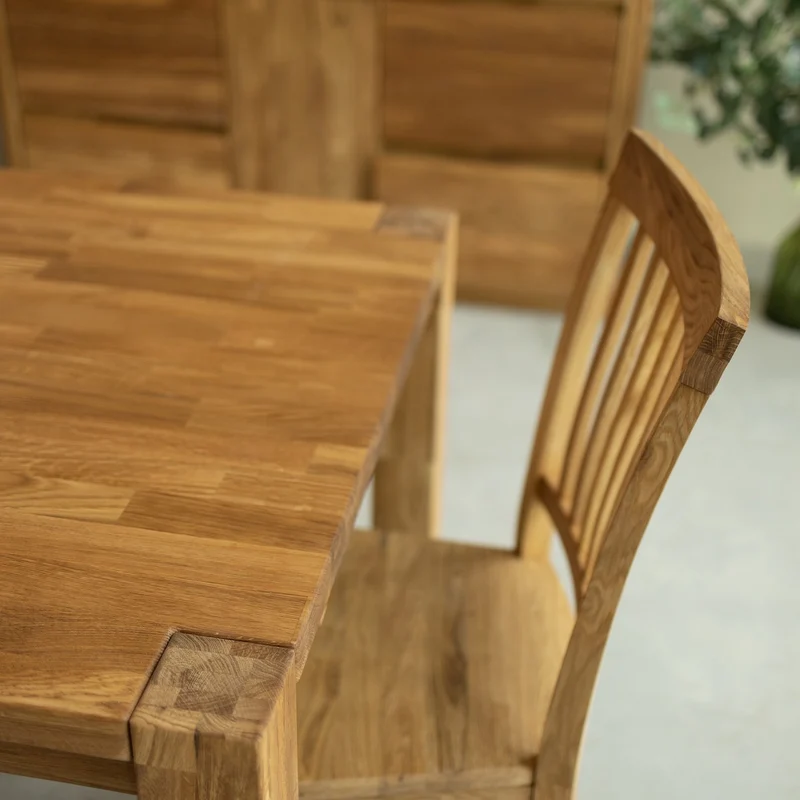 Table à manger extensible en chêne massif Mauritz 1 - NordicStory