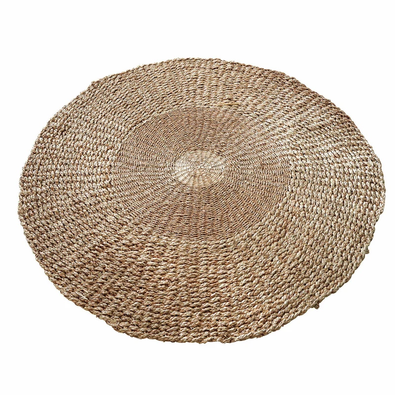 Tapis rond LOBERON Hénaménil tressé main