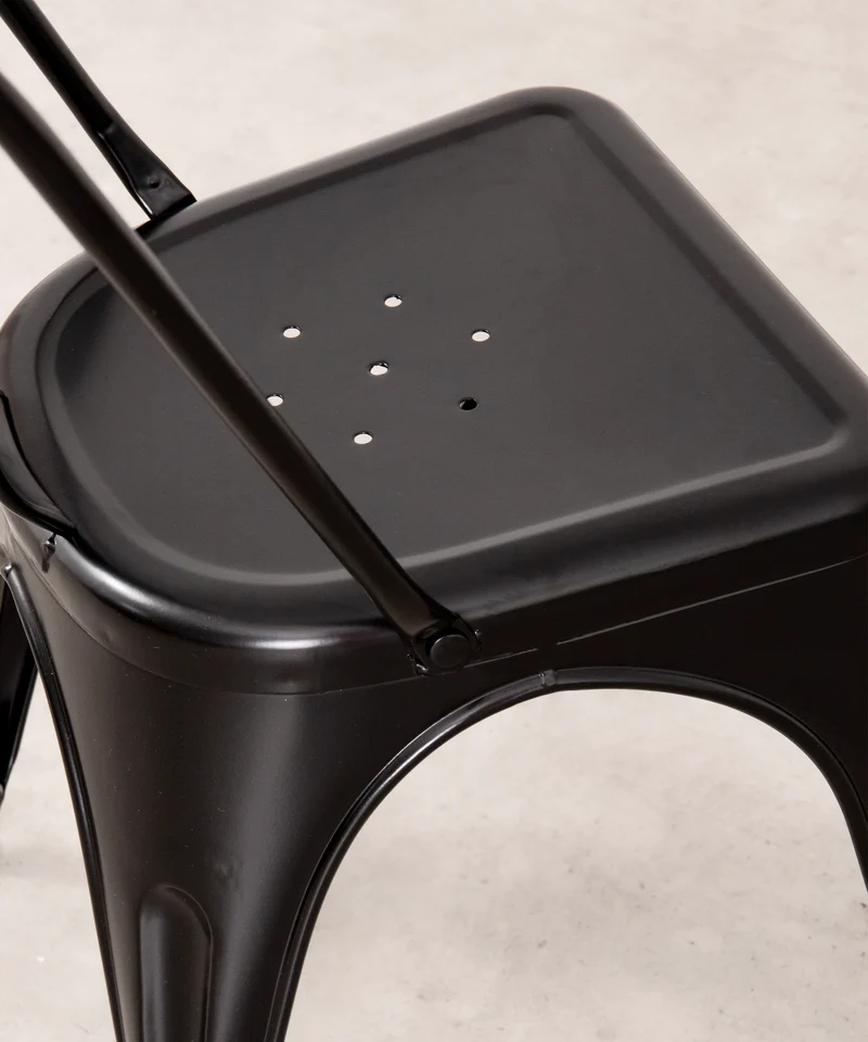 Silla de Comedor de Metal con Reposabrazos Tolik Arms