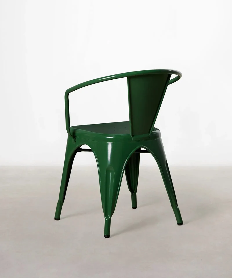 Silla de Comedor de Metal con Reposabrazos Tolik Arms