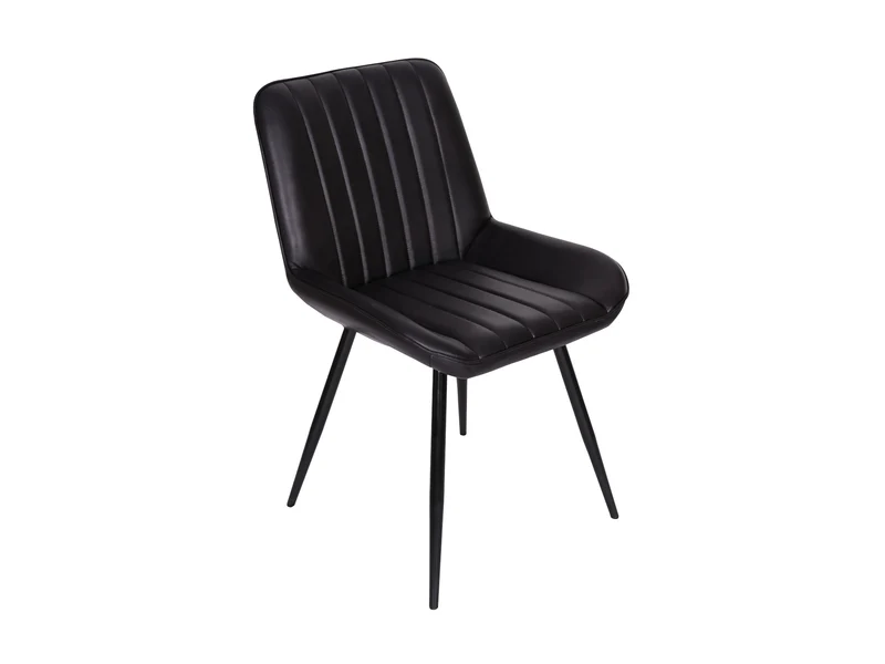 Chaise Luna – cuir noir