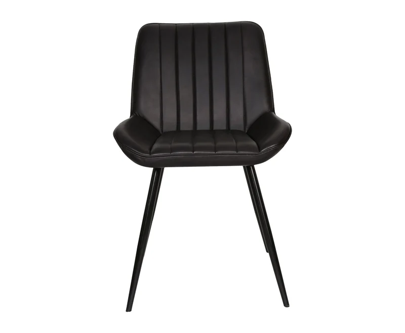 Chaise Luna – cuir noir