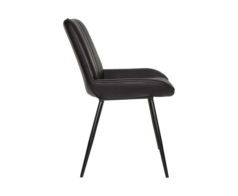 Chaise Luna – cuir noir