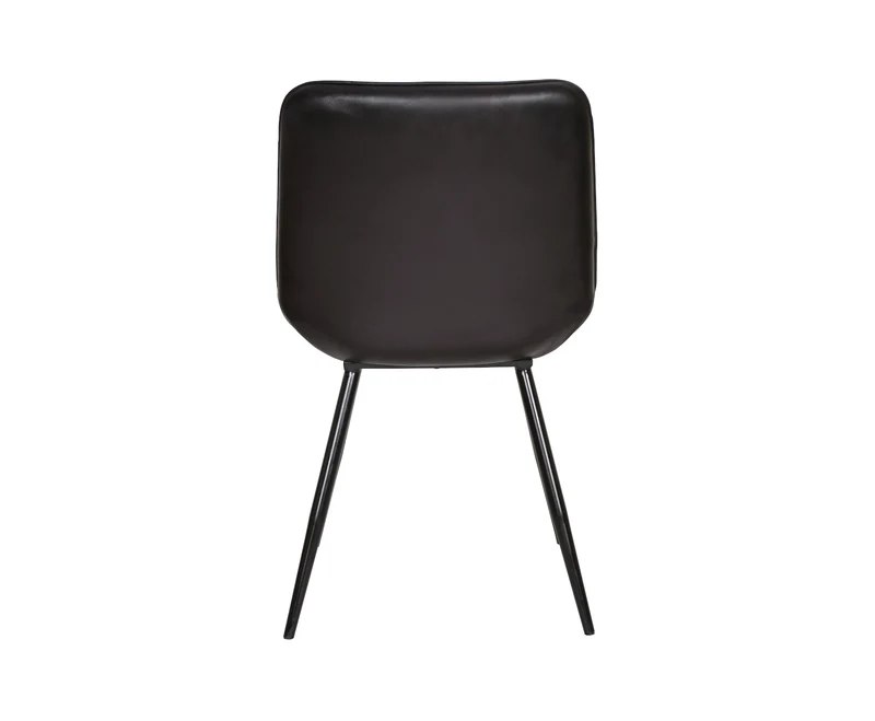 Chaise Luna – cuir noir