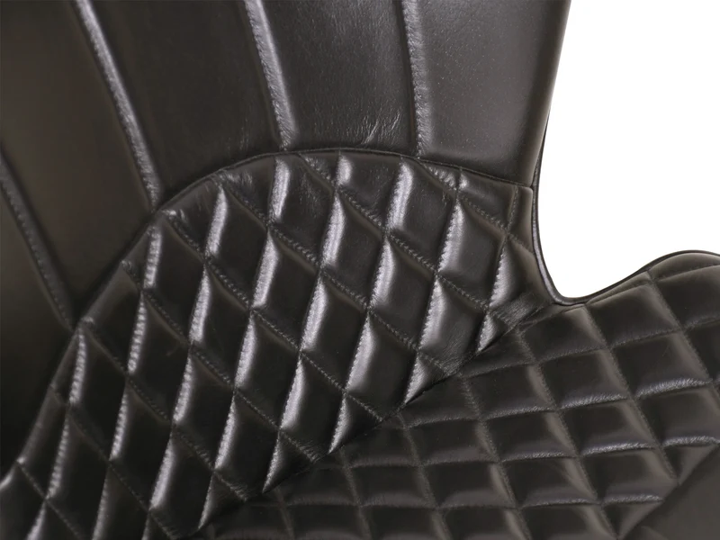 Chaise Gloria cuir noir