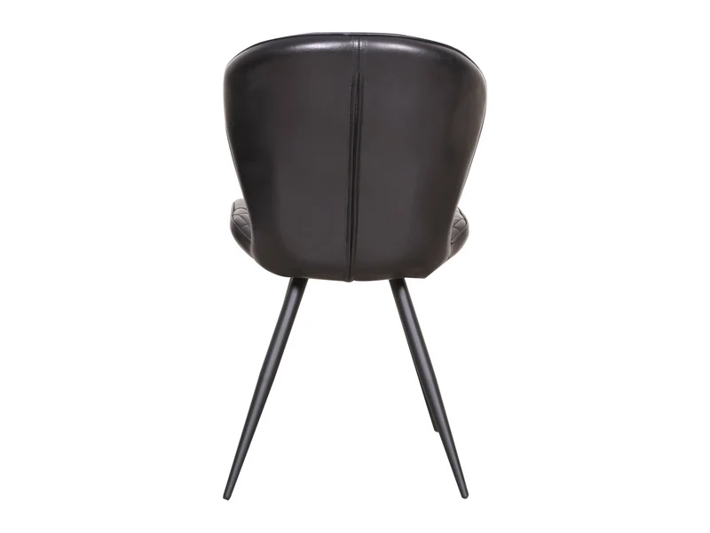 Chaise Gloria cuir noir