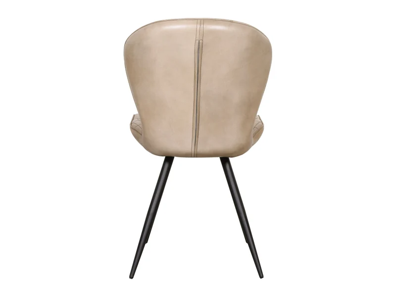 Chaise Gloria cuir moka