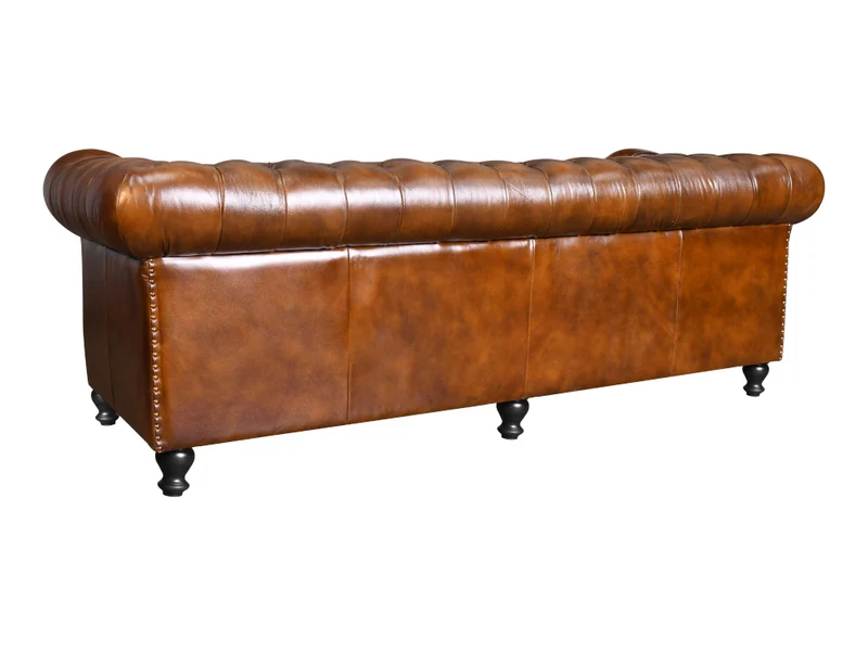 Canapé Cuir Chesterfield 3/4 places cigare