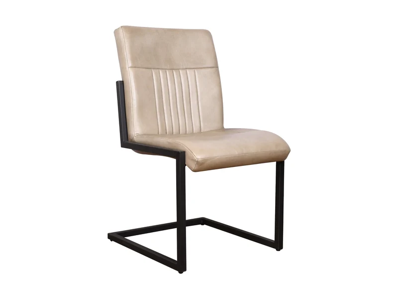 Chaise Newton cuir moka