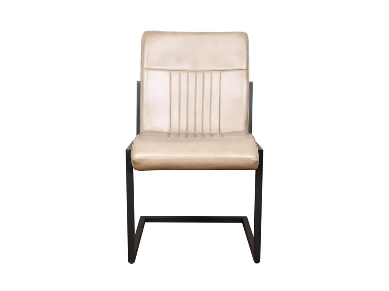 Chaise Newton cuir moka