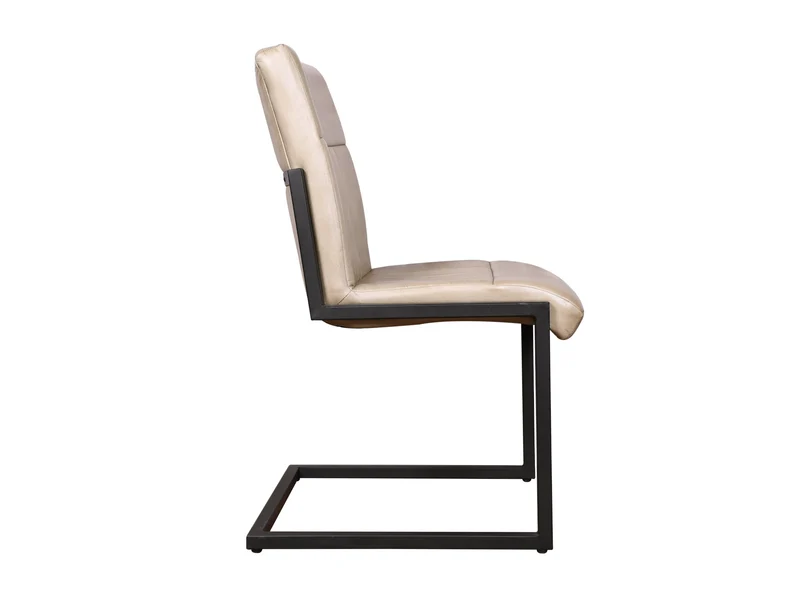 Chaise Newton cuir moka