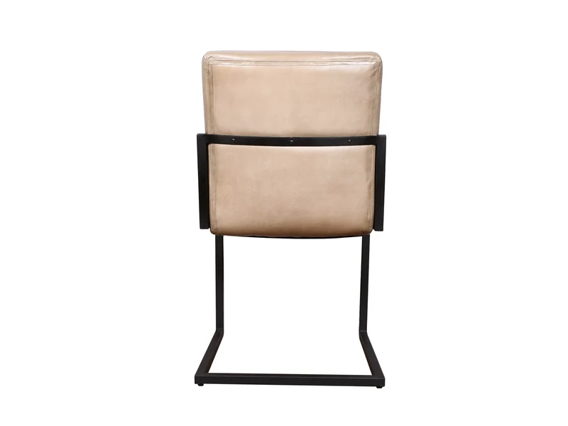 Chaise Newton cuir moka