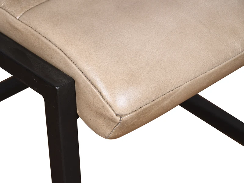 Chaise Newton cuir moka