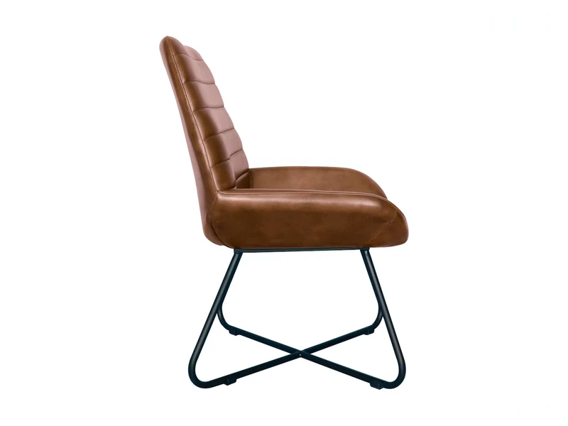 Chaise Merida cuir marron