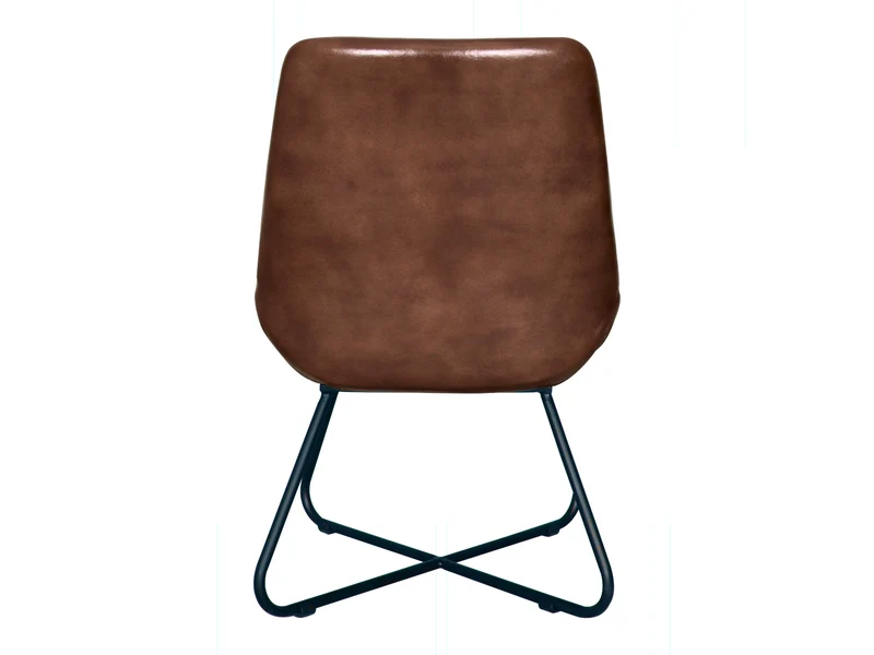 Chaise Merida cuir marron