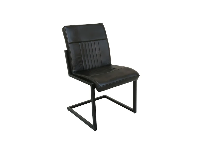 Chaise Newton cuir noir