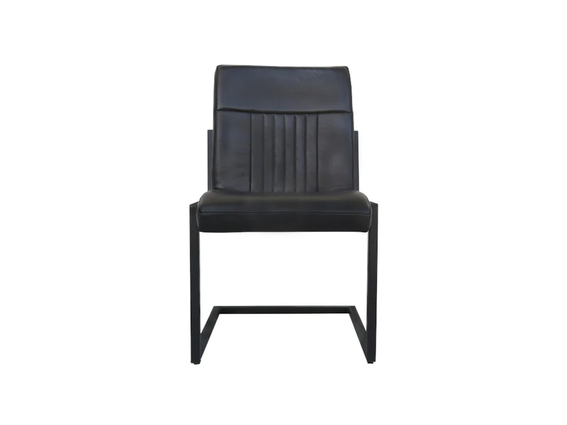 Chaise Newton cuir noir