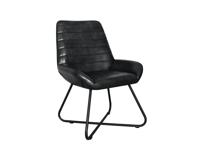 Chaise Merida cuir noir