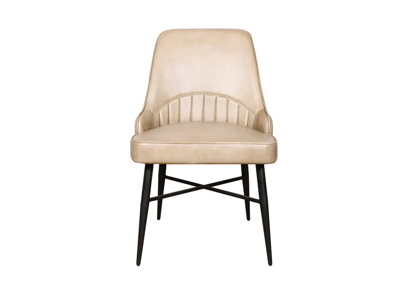 Chaise Nina cuir moka