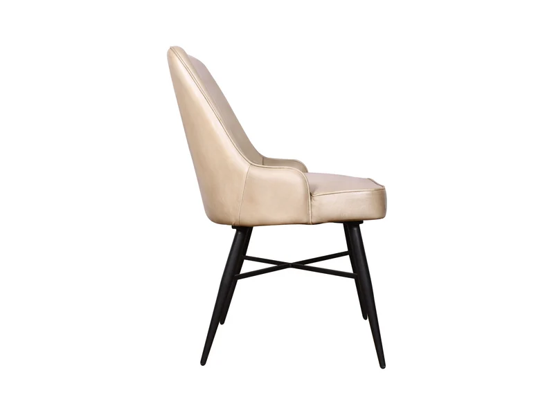 Chaise Nina cuir moka