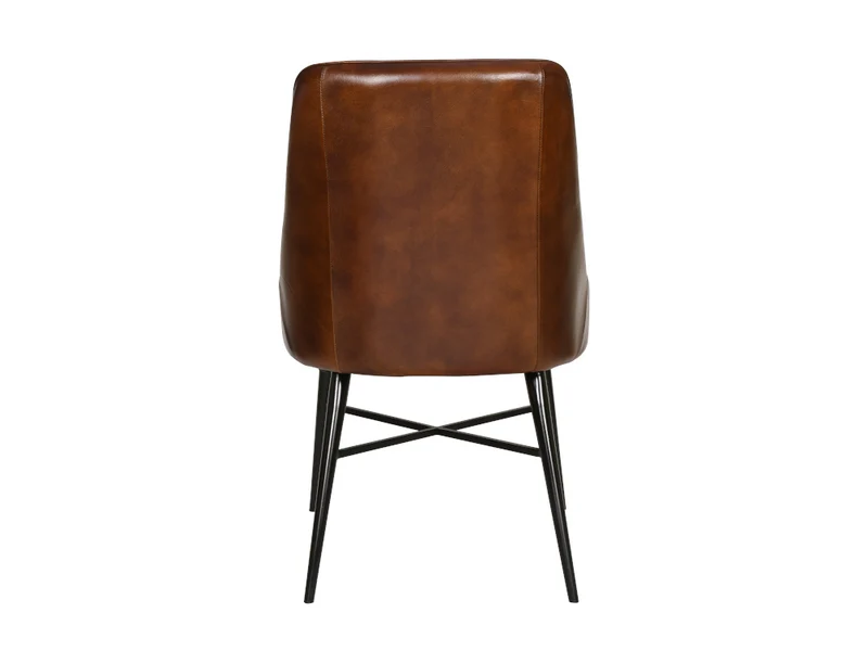 Chaise Nina cuir marron