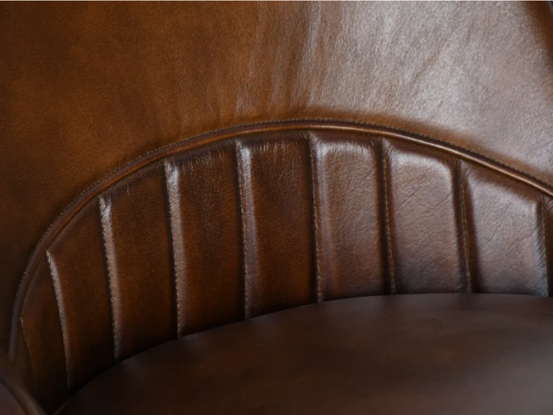 Chaise Nina cuir marron