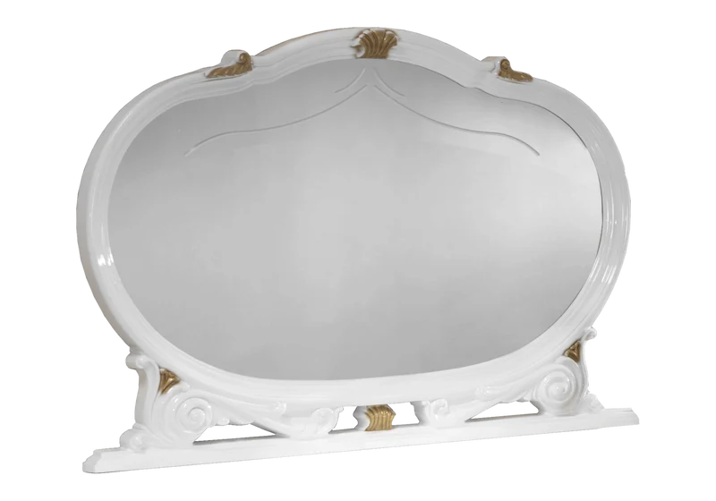 Salle à manger baroque blanc doré complète - NOBILE