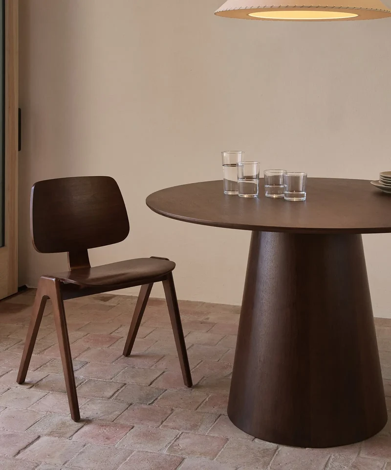 Mesa de Comedor Redonda en Madera Nelly (120 cm)
